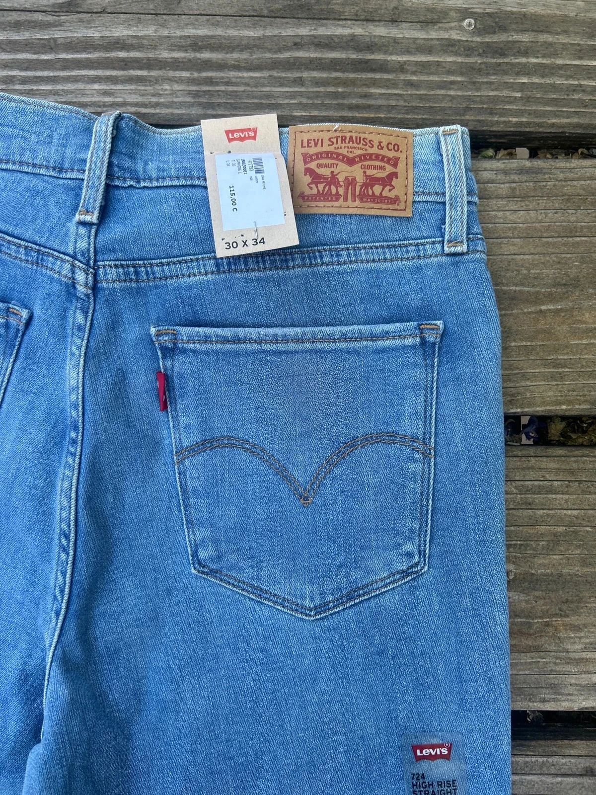 Jean Levi's nuevo talla W30 L34 Modelo 724 – photo 5